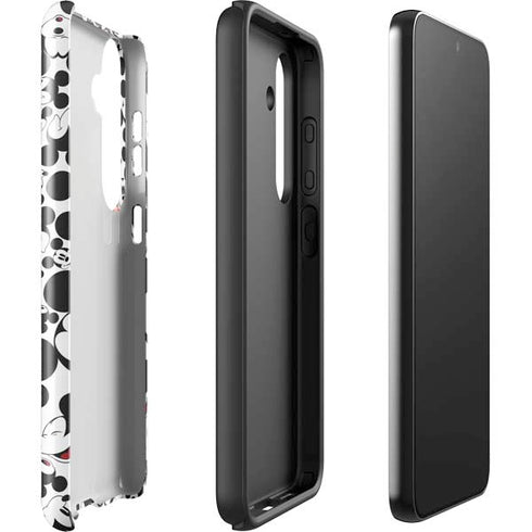 Disney Mickey Mouse Face Pattern Galaxy S24 Plus Impact Case
